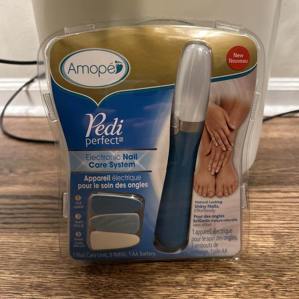Amope Pedi Perfect With 3 Refills Electronic‎ Nail Care System - Fast Shipping
